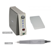 FORTE 200/F100 aIII - бесщеточный микромотор с наконечником F100 aIII, педаль с регулировкой скорости наконечника, 50000 об/мин